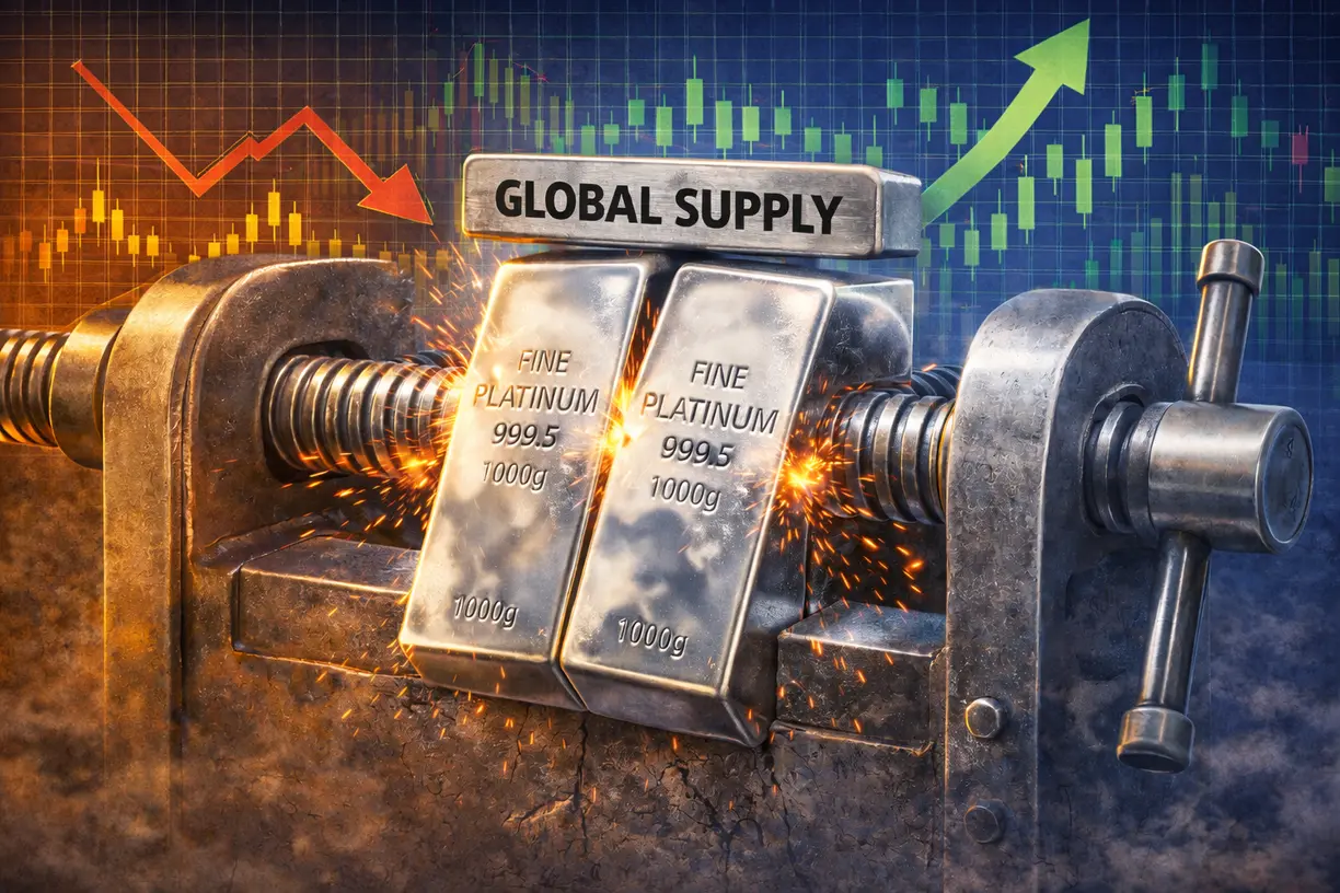 Platinum market set for fourth consecutive annual deficit as tight supply supports investment case teaser image