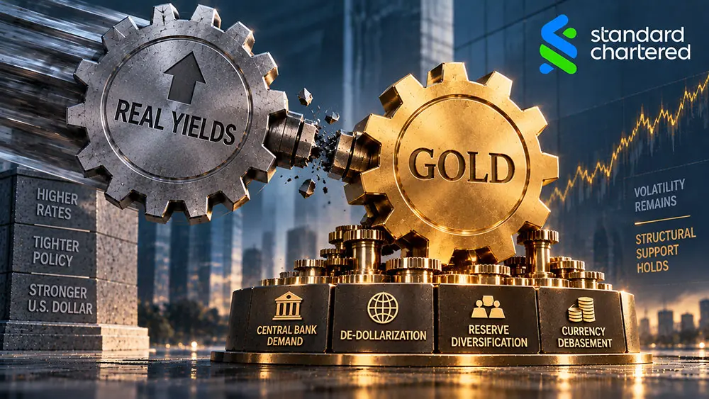 Higher rates aren’t breaking gold as structural forces provide a solid floor - Standard Chartered  teaser image