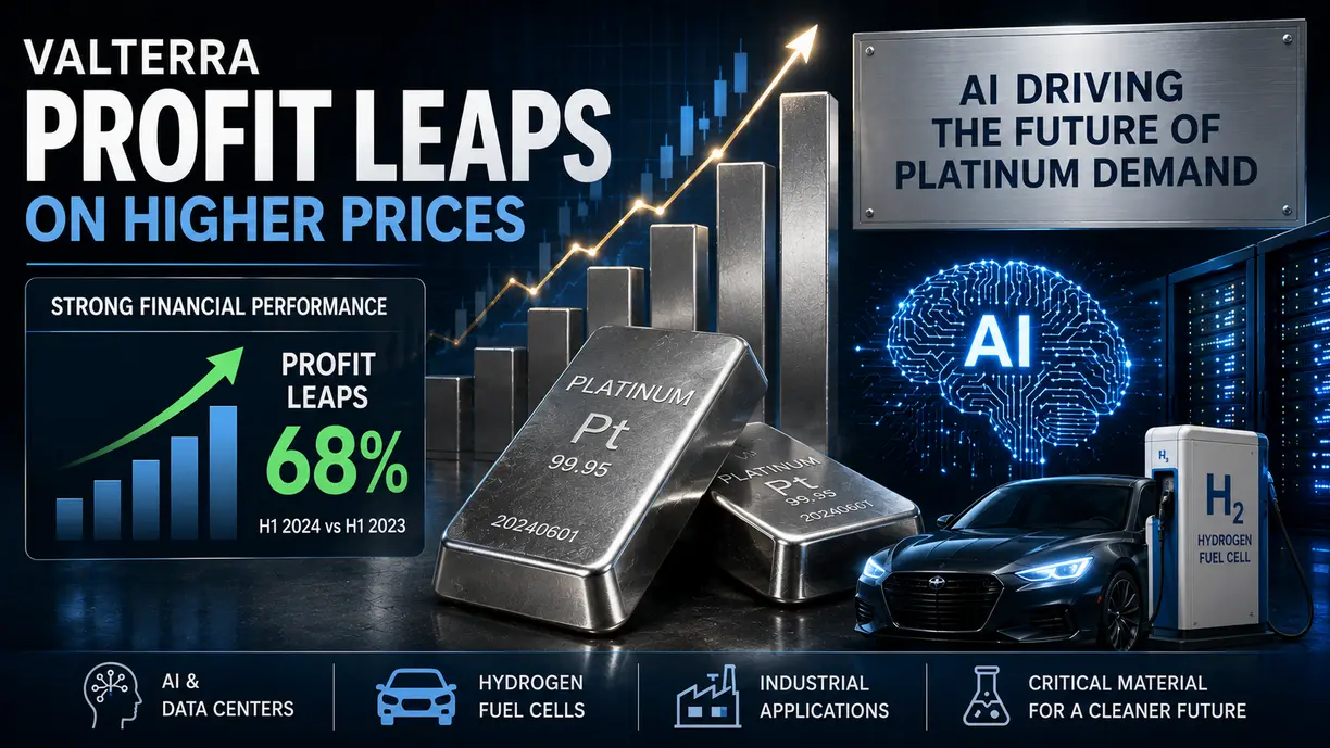 Valterra profit leaps on higher prices, sees AI driving future platinum demand teaser image