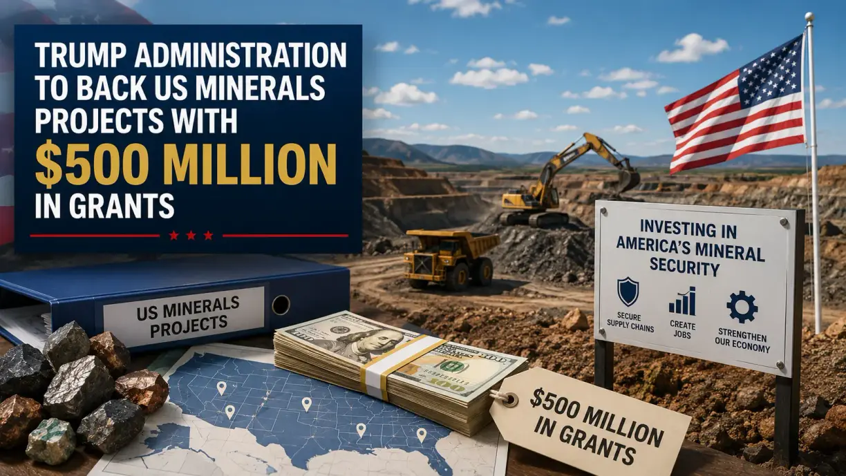 Trump administration to back US minerals projects with $500 million in grants teaser image
