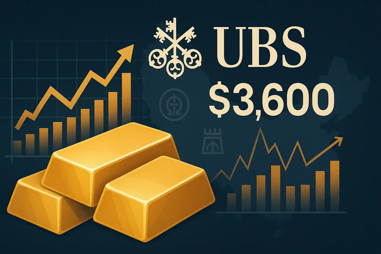 UBS raises Q2 2026 gold price target to $3,600/oz, sees strongest gold demand since 2011 teaser image