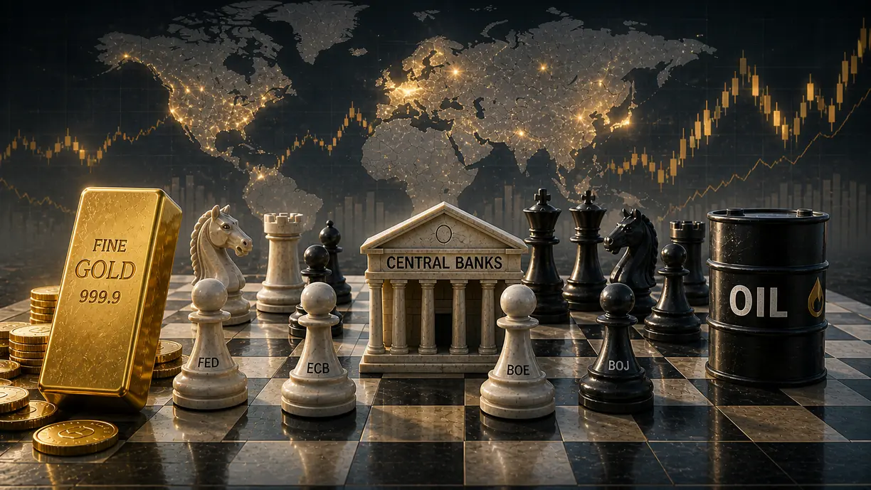 Gold prices could continue to struggle as the focus remains on oil prices and inflation teaser image