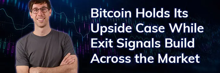Bitcoin holds its upside case while exit signals build across the market teaser image