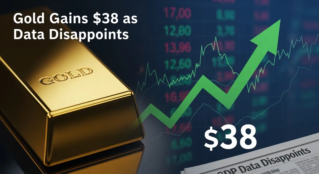 Gold Gains $38 as GDP Data Disappoints teaser image