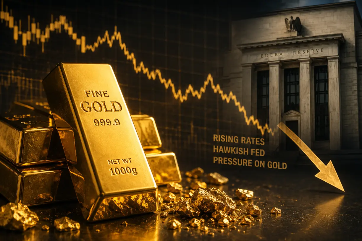 BMO cuts gold price forecast as Fed’s hawkish shift weighs on precious metals teaser image