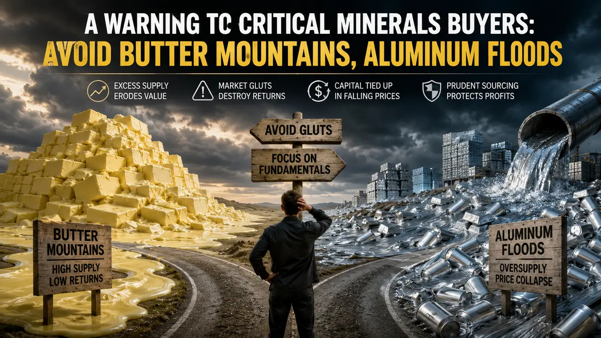 A warning to critical minerals buyers: avoid butter mountains, aluminum floods teaser image