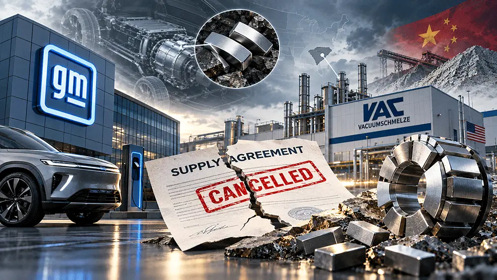GM cancels deal with new US rare-earth magnet plant, documents say teaser image