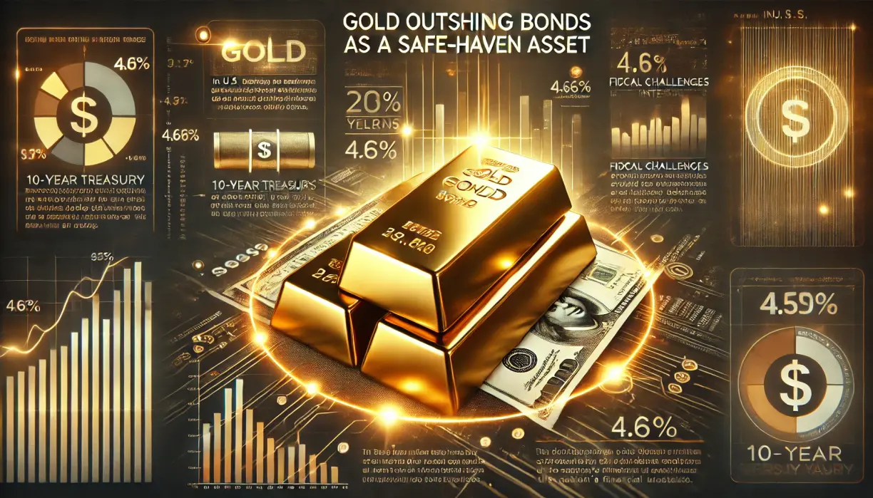 Gold outshining bonds as a safe-haven asset, trading at a record high against the British pound teaser image