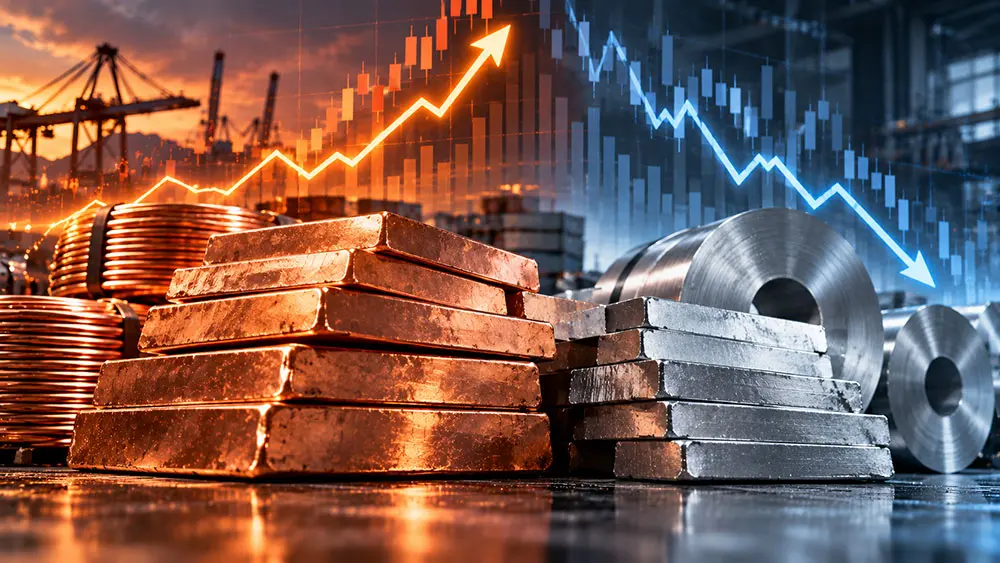 Copper price set for 3rd straight monthly gain; aluminum hits 2-month low teaser image