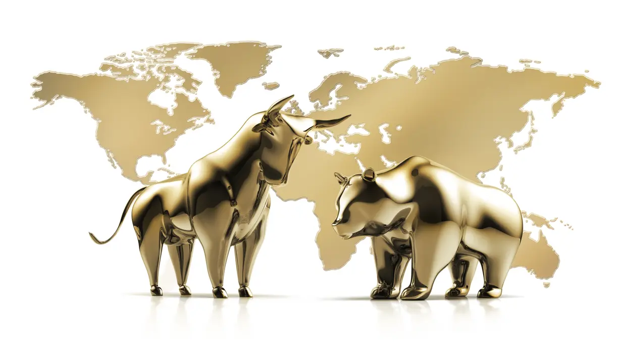 Wall Street split between gains and losses for gold, Main Street tempers its enthusiasm for next week teaser image