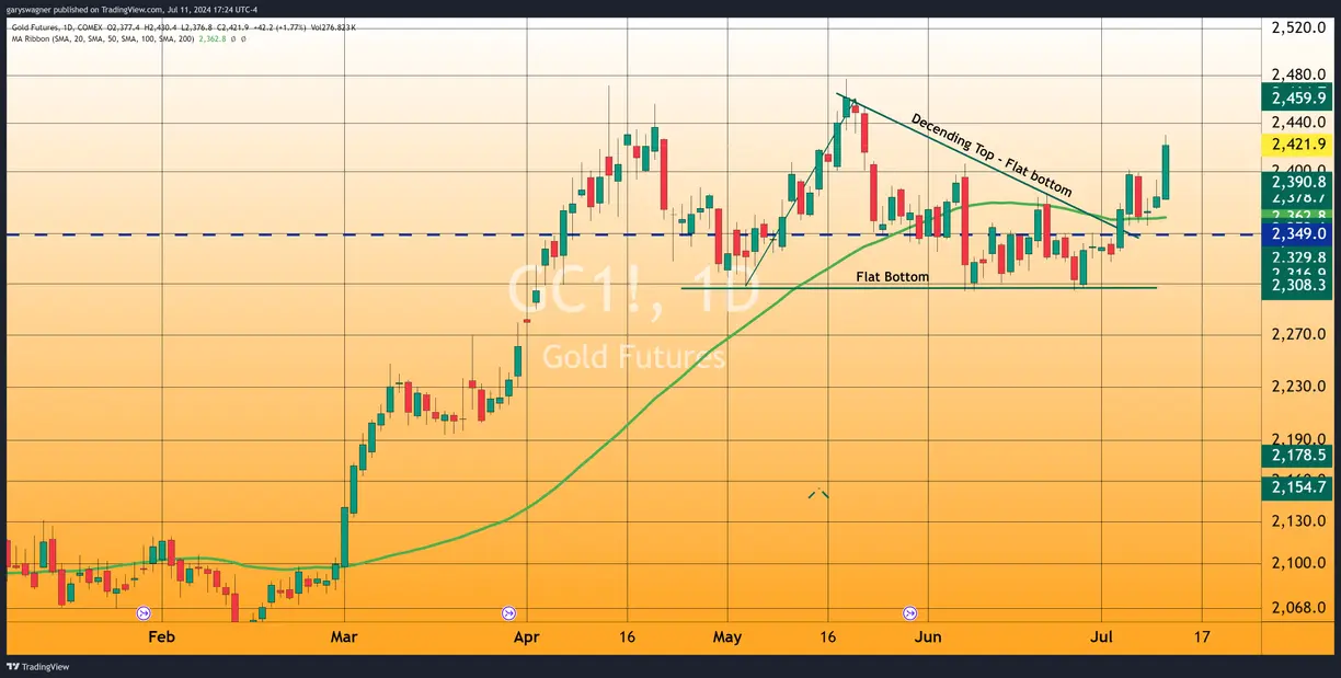 Gold Surges Past $2400 as June CPI Reveals Declining Inflation teaser image