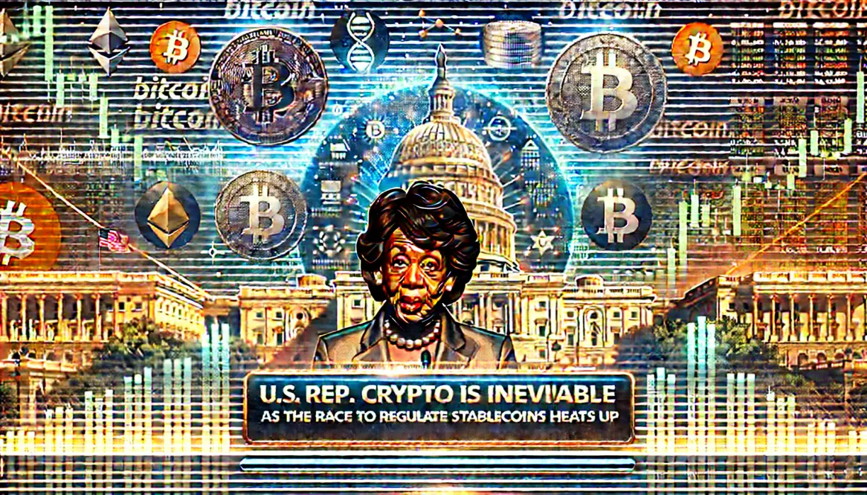 US Rep. Maxine Waters says ‘crypto is inevitable’ as the race to regulate stablecoins heats up teaser image