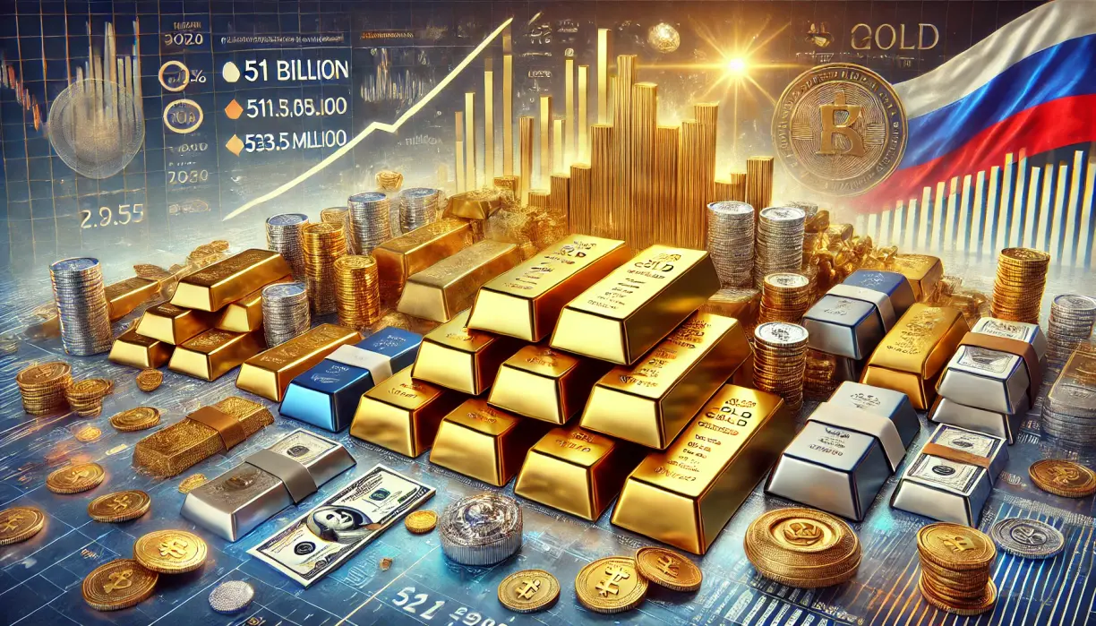 Russia looks beyond gold as it plans to build a precious metals reserve in the next three years teaser image
