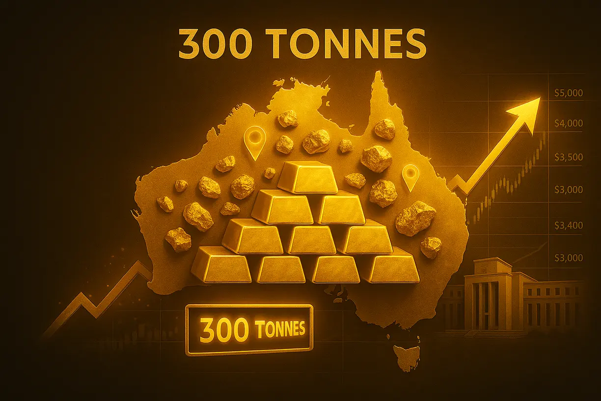 Australian gold production totals 300 tonnes, $32.8 billion in FY 2025 - Surbiton Associates teaser image