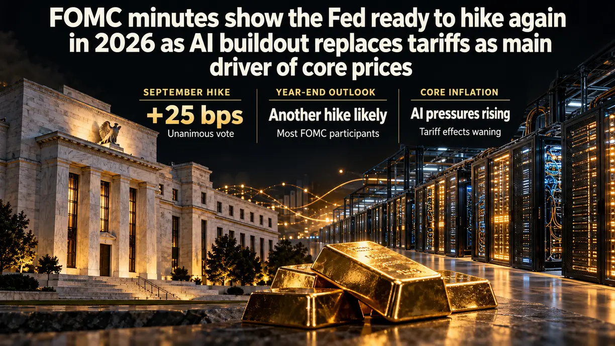 FOMC minutes show the Fed ready to hike again in 2026 as AI buildout replaces tariffs as main driver of core prices teaser image