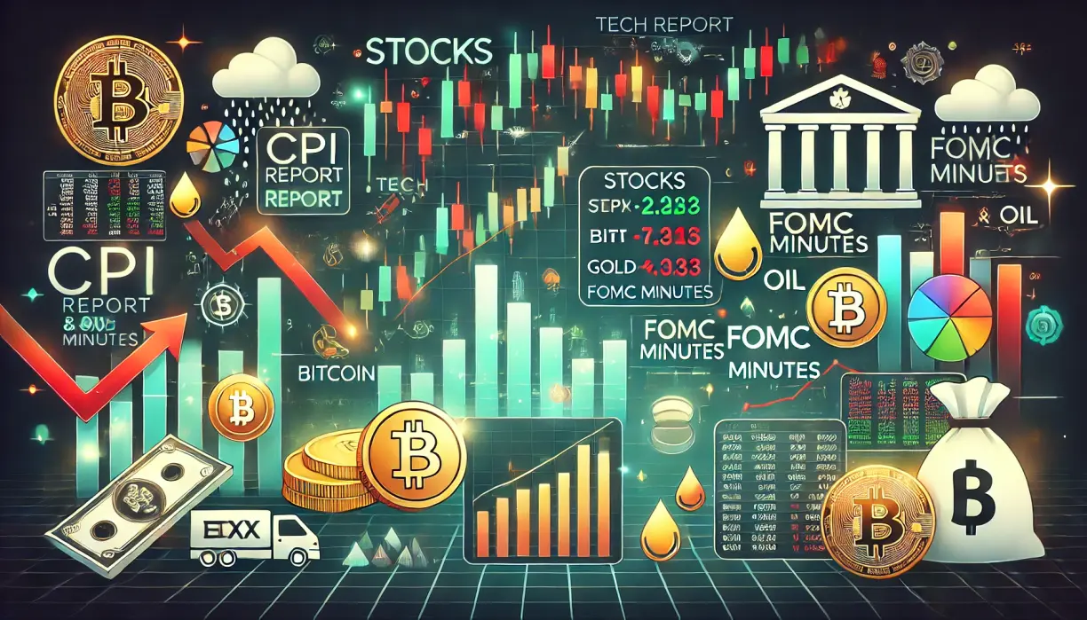 Stocks rise as tech rebounds, cryptos and gold dip ahead of key inflation data teaser image