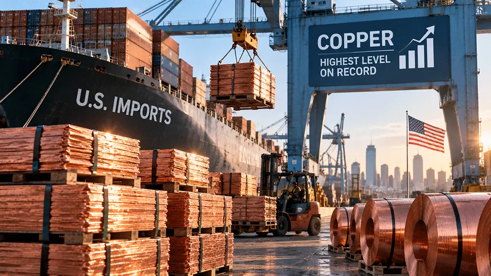 US July copper imports hit highest level on record teaser image