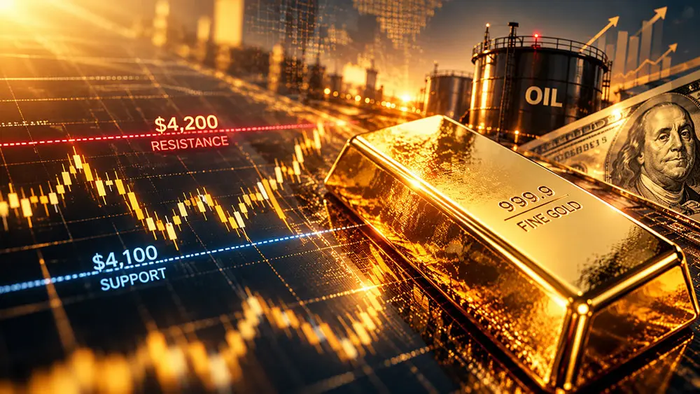 Gold price holds critical $4,100 support, but can it break $4,200 as inflation risks loom? teaser image