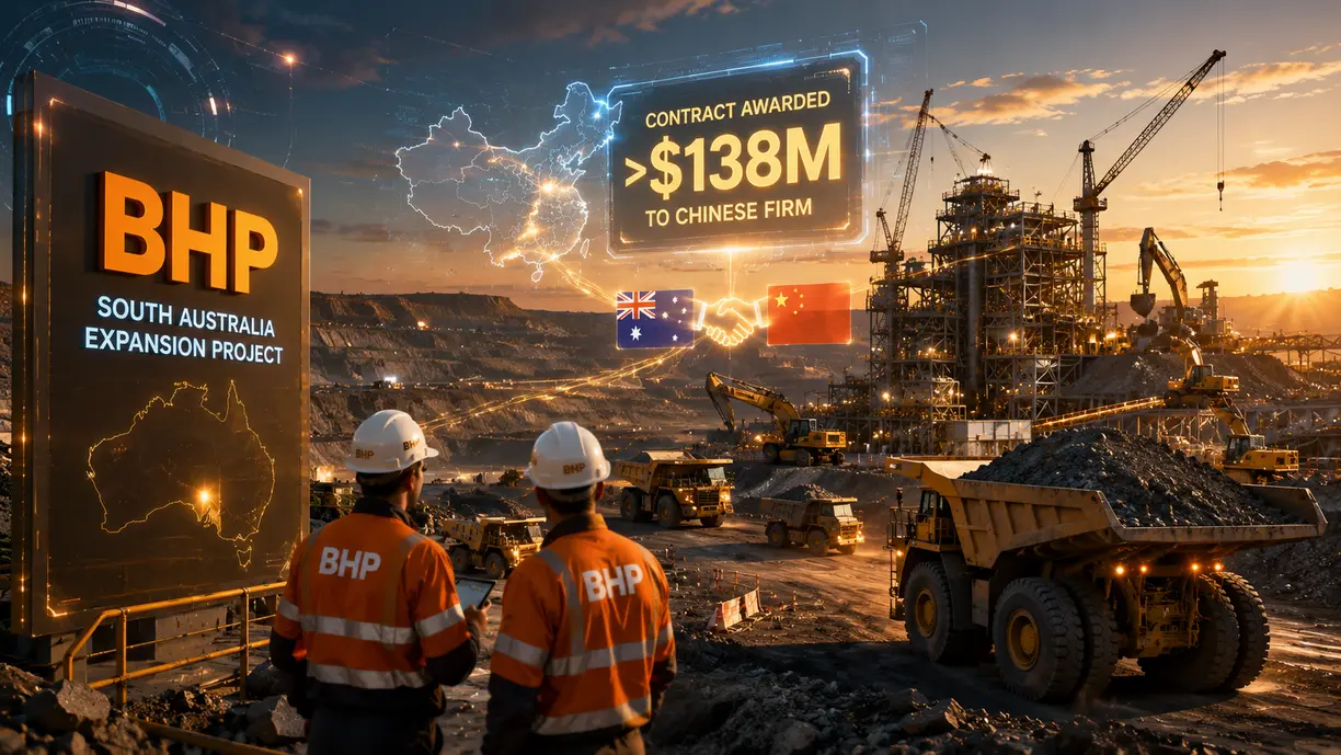 BHP awards over $138M contract to Chinese firm for South Australian expansion project teaser image