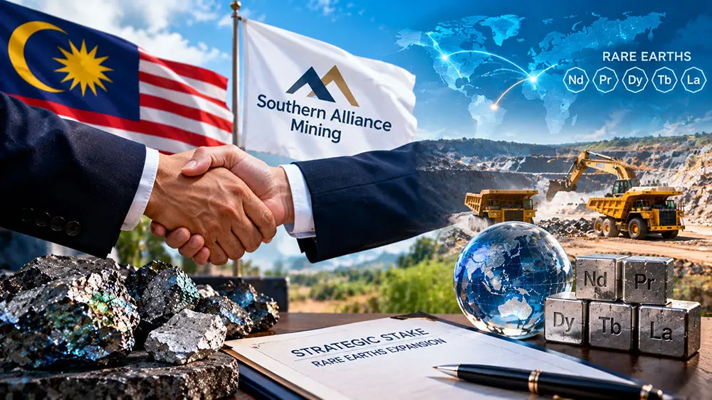 Malaysia’s king buys stake in Southern Alliance Mining as firm expands rare earths push teaser image