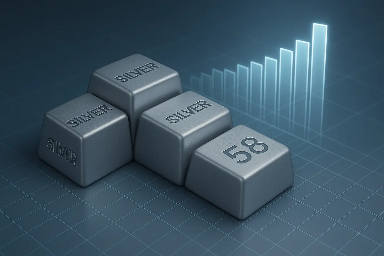 Silver price is holding $58 and Saxo Bank’s Ole Hansen still sees upside potential teaser image