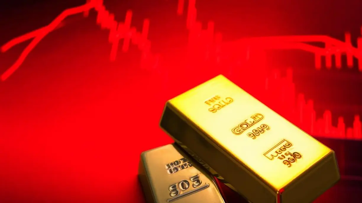 Spot gold falls nearly 3% to $2,464/oz, spot silver down nearly 7% to $26.502/oz as metals slide amid global equity panic teaser image