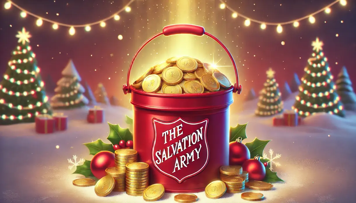 A golden holiday tradition: Rare gold bullion coins tossed into The Salvation Army’s red kettles teaser image
