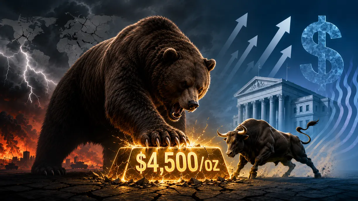 Wall Street stays bearish as gold clings to $4,500, Main Street maintains bullish bias as Fed rate hike concerns mount  teaser image
