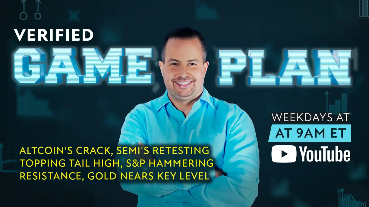 Trading Game Plan: Altcoin's crack, semi's retesting topping tail high, S&P hammering resistance, gold nears key level - December 27, 2023 teaser image