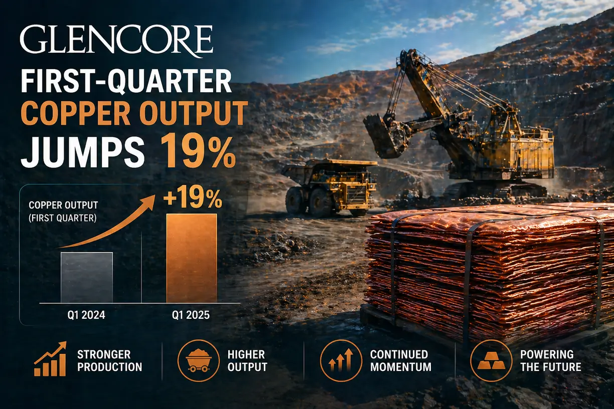 Glencore first-quarter copper output jumps 19% teaser image