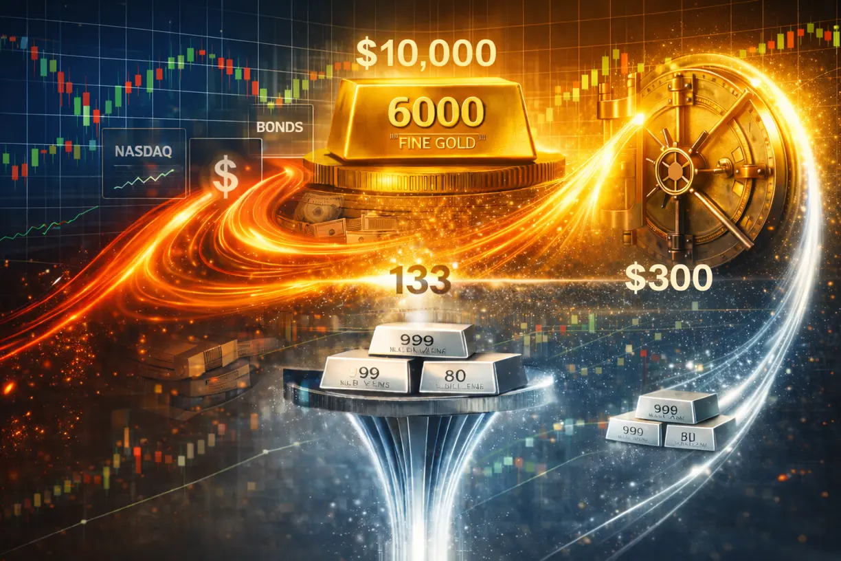 Gold headed to $6,000 this year, silver to $133, but expect 30% price swings - AuAg Funds teaser image