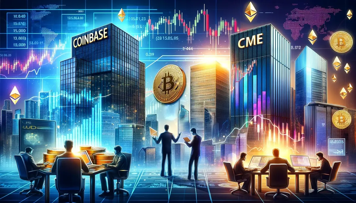 Financial market feud: Coinbase launches oil & gold futures, CME targets bitcoin spot market teaser image