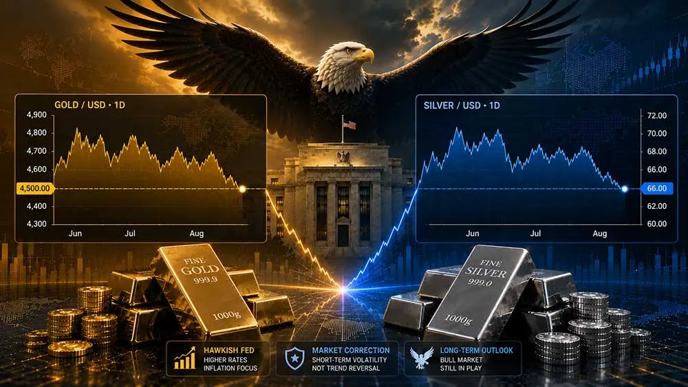 Gold, silver price corrections may create buying opportunities despite hawkish Fed, says analyst teaser image