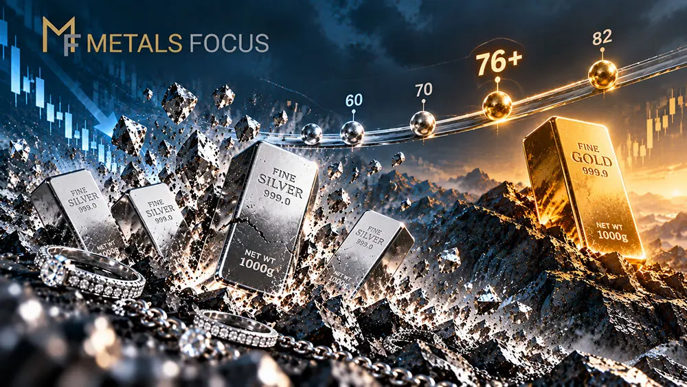 Silver could see further losses against gold as physical market weakens - Metals Focus teaser image