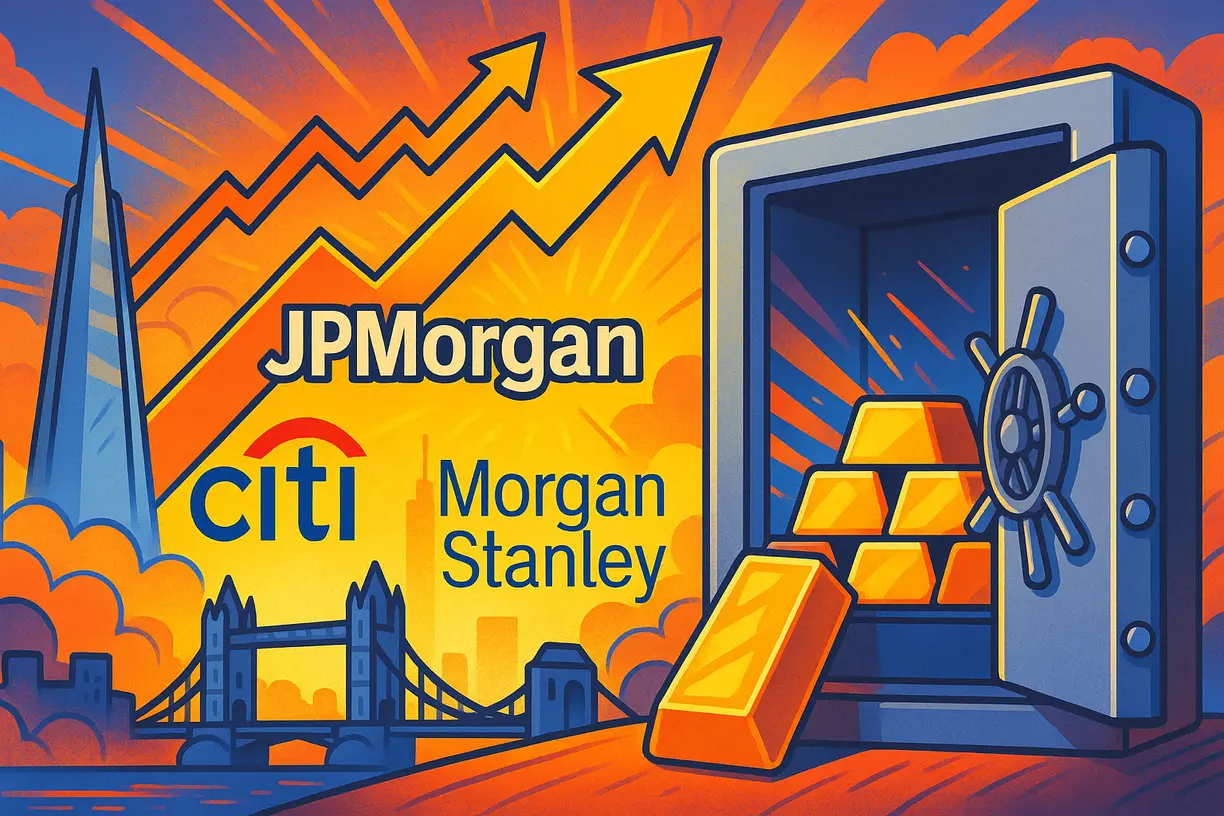 Citigroup and Morgan Stanley to challenge JPMorgan’s grip on London gold vaults - Report teaser image
