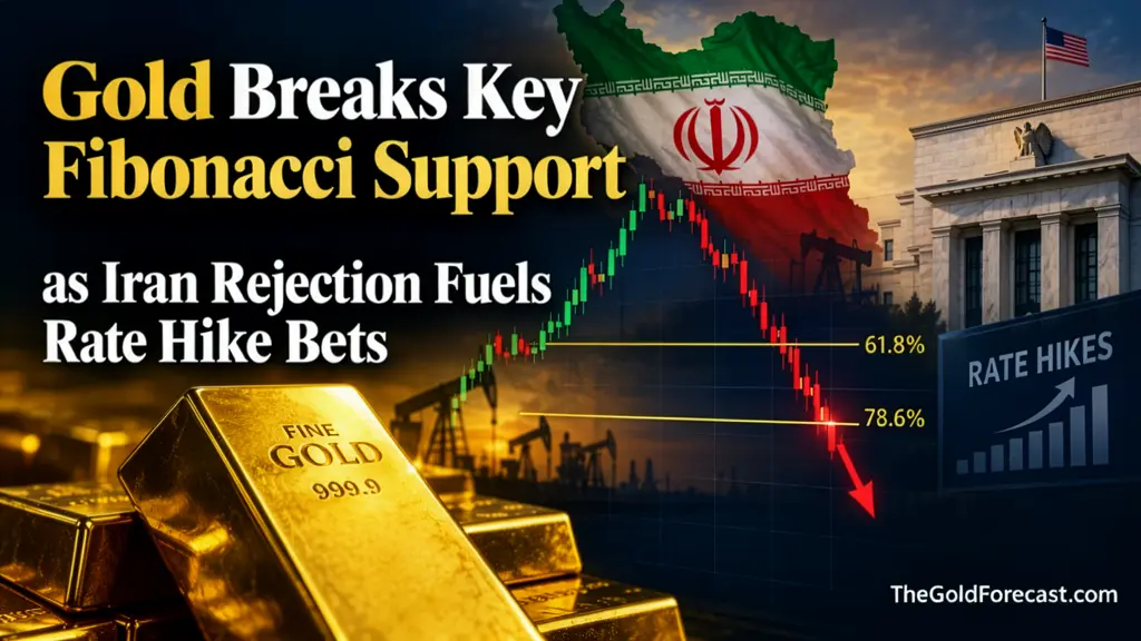 Gold breaks key Fibonacci support as Iran rejection fuels rate hike bets teaser image
