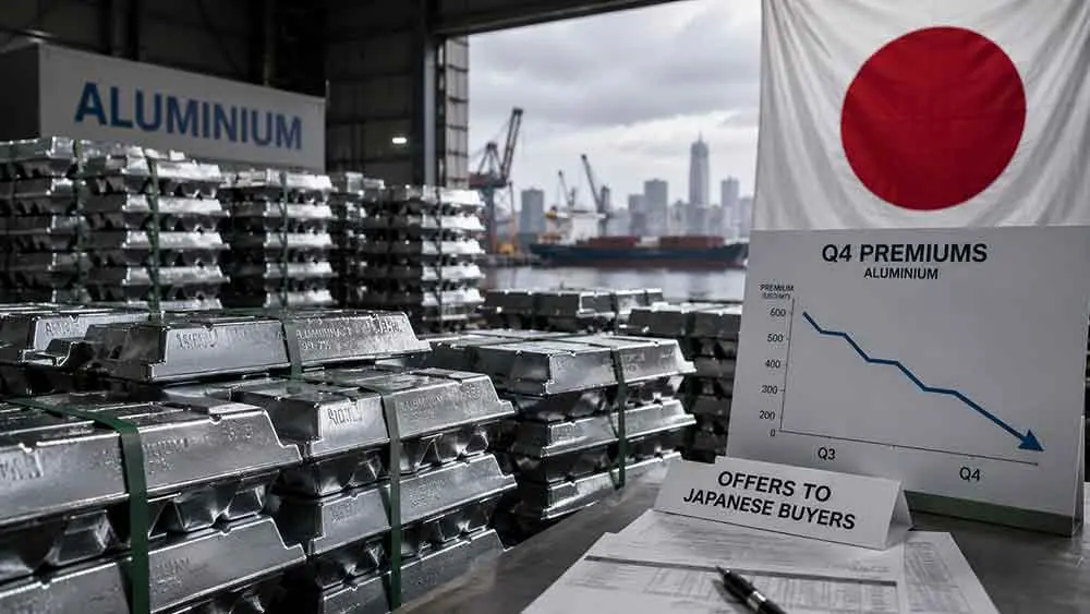 Aluminium producers offer Japanese buyers lower Q4 premiums, sources say teaser image