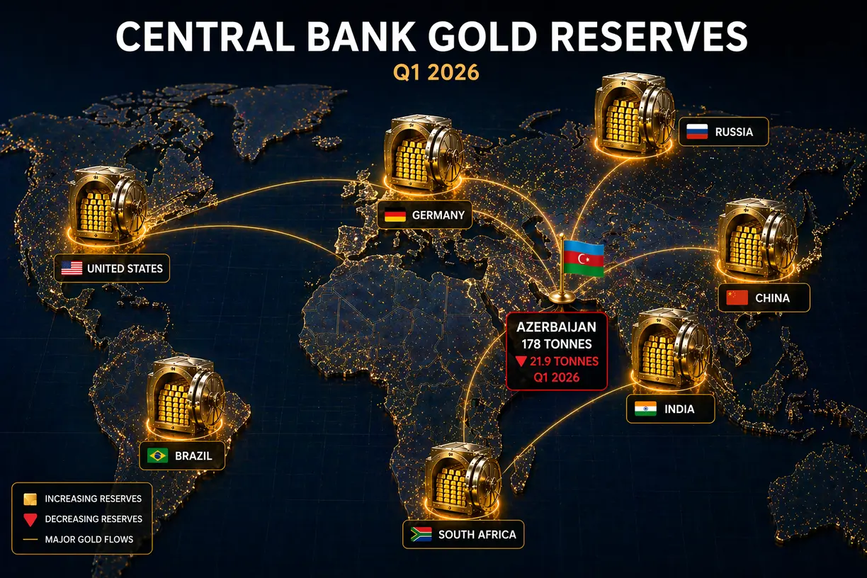 Azerbaijan’s state oil fund sells nearly 22 tonnes of gold in Q1 teaser image