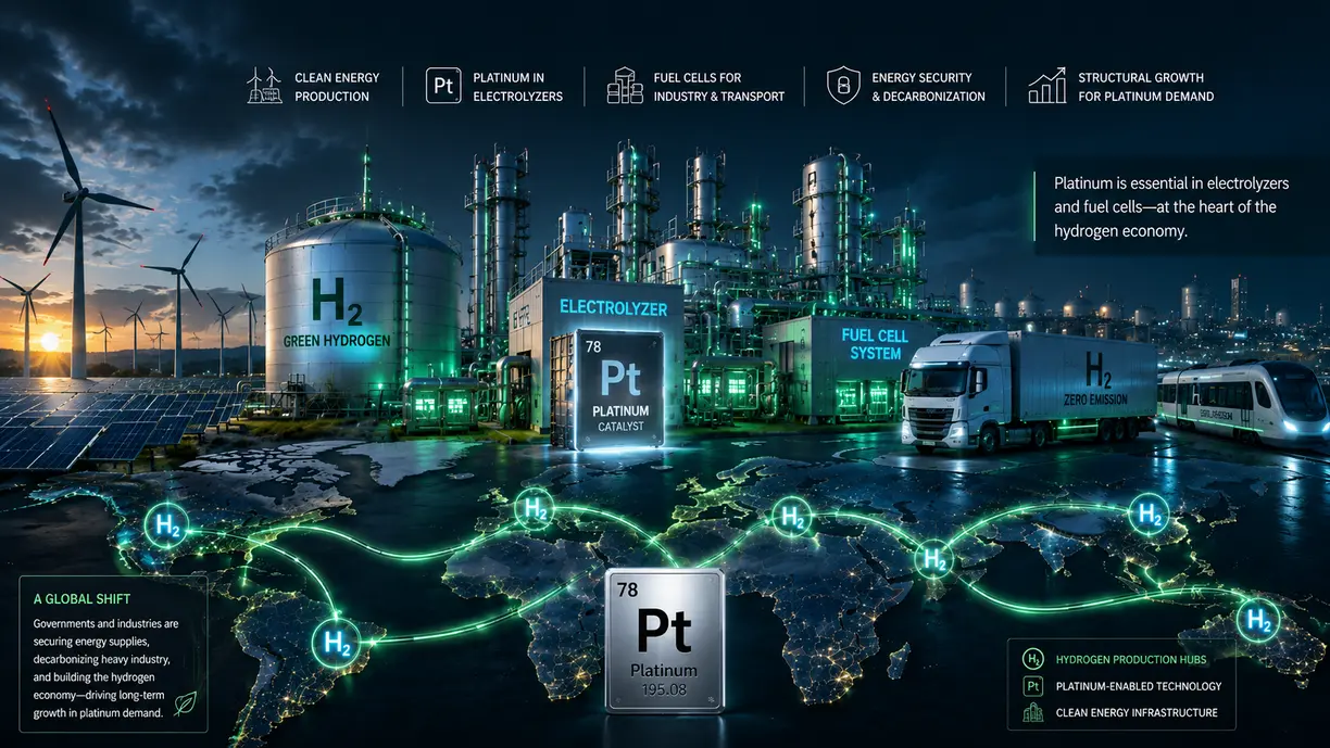 The hydrogen economy could quietly reshape platinum demand over the next decade, says WPIC teaser image