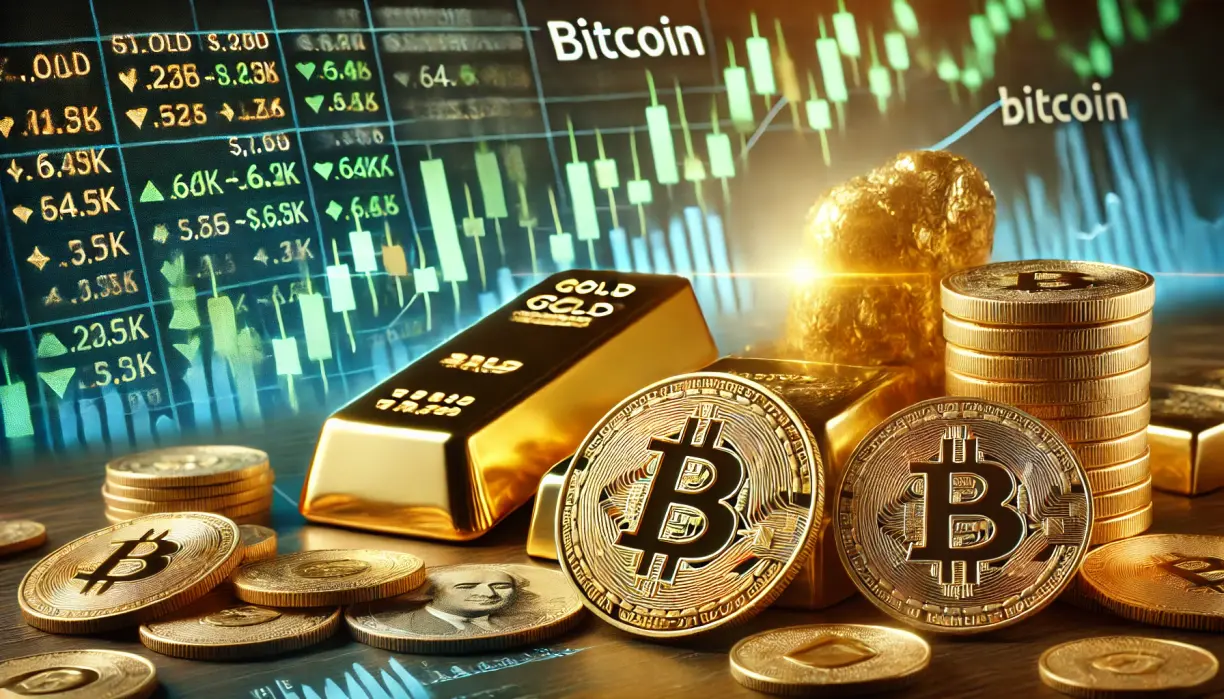 Gold extends record-setting rally, stocks see marginal gains while Bitcoin climbs above $64k teaser image