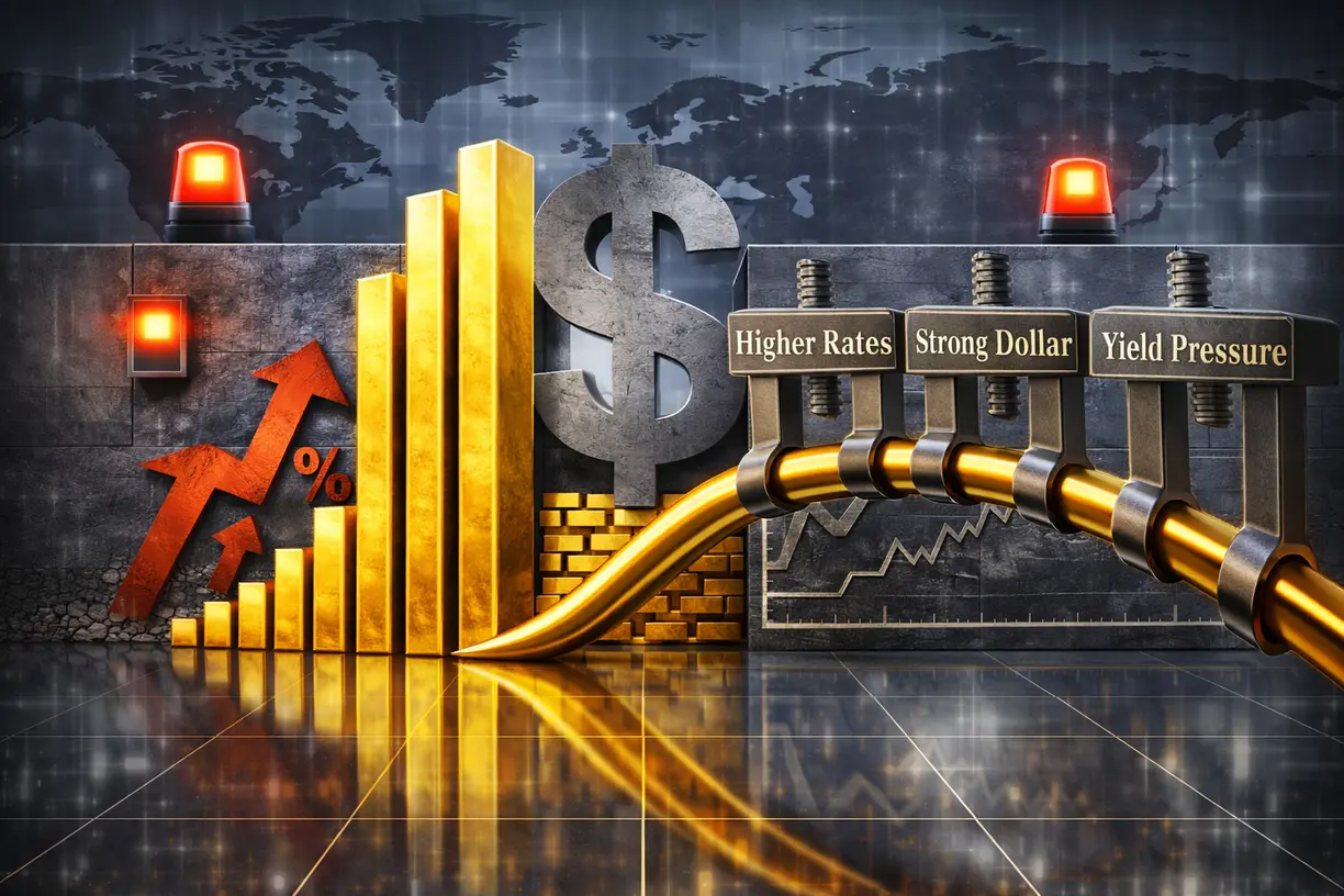 Gold struggles amid geopolitical tensions, but Wells Fargo still sees $6,200/oz by year-end teaser image
