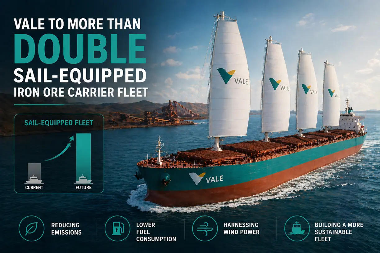 Vale to more than double sail-equipped iron ore carrier fleet teaser image