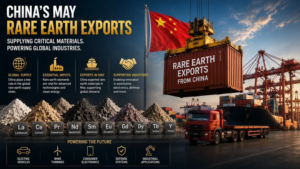 China’s May rare earth exports climb to four-month high teaser image