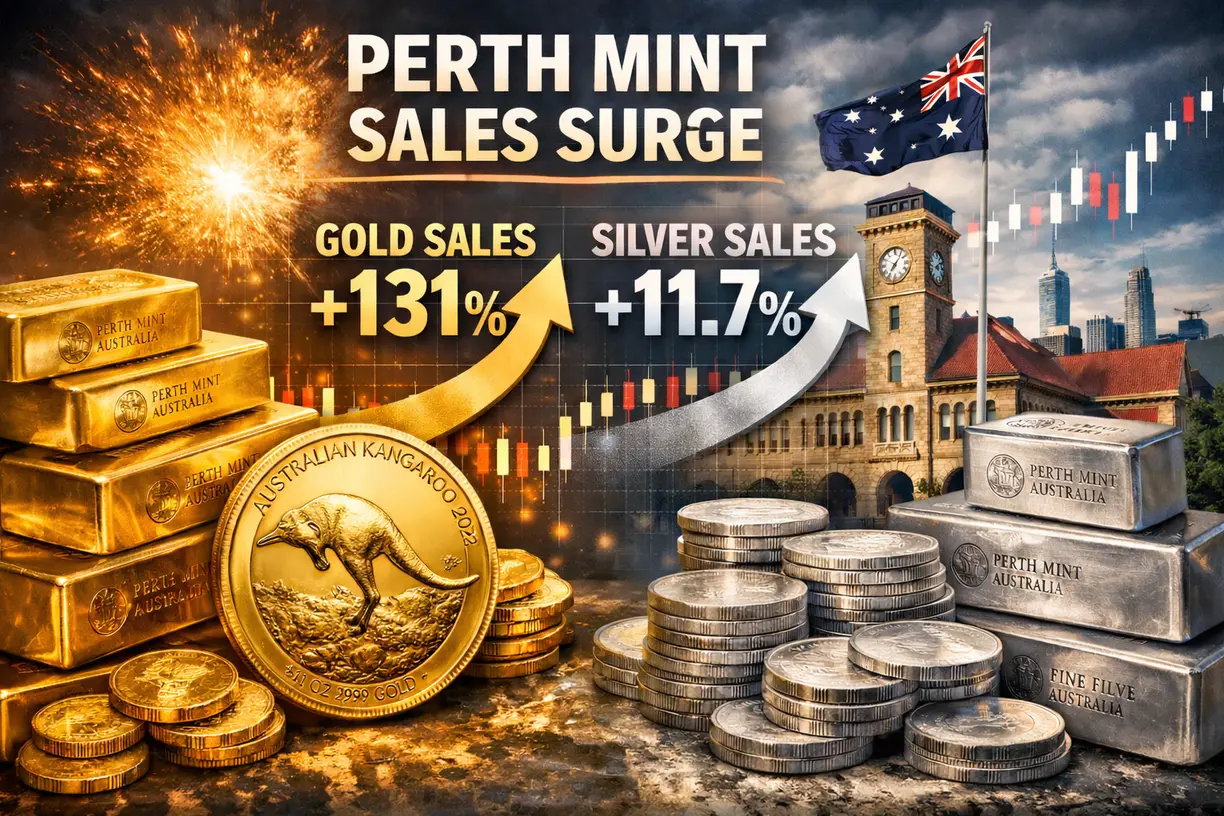 Perth Mint gold sales skyrocket 131% in February, silver sales rise 11.7% teaser image