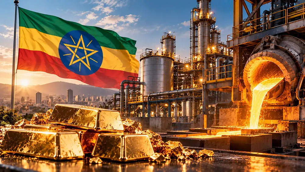 Ethiopia launches its first gold refinery, Prime Minister says teaser image