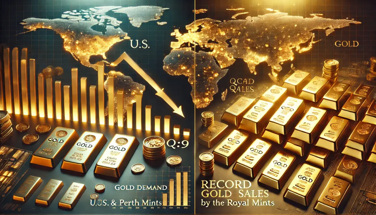 U.S., Perth Mints see a sharp drop in bullion demand in 2024, Royal Mint sees record Q4 sales teaser image