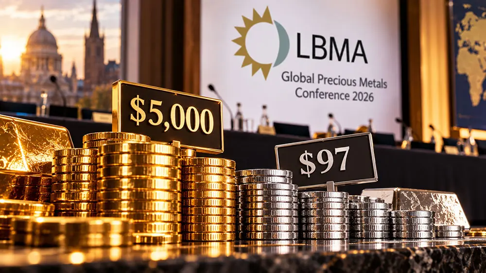 Gold to hit $5,000, silver $97 in the next 12 months - LBMA delegate survey  teaser image