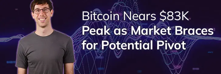 Bitcoin nears $83k peak as market braces for potential pivot teaser image