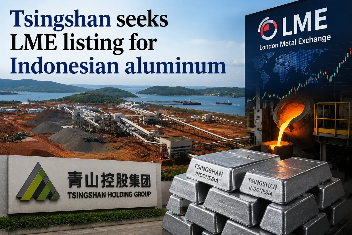 Tsingshan seeks LME listing for Indonesian aluminum teaser image