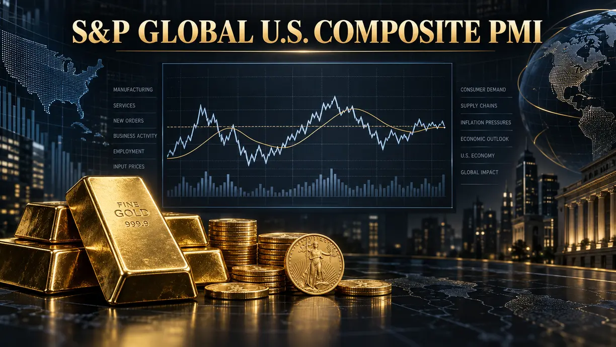 Spot gold drops to $4,280/oz as flash S&P composite PMI improves to 58.4 in September teaser image